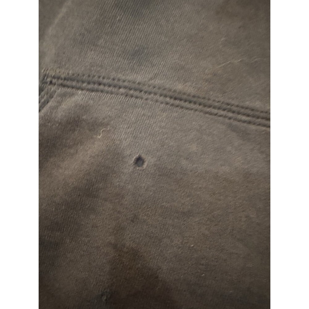 Carhartt XL Pullover Hoodie Work Worn Distressed Welding Burn Holes Oil Stains - Picture 2 of 14
